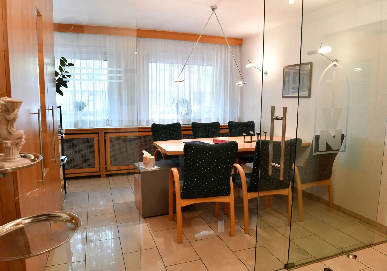 Beratungsraum beim Bestatter Volk-Neunecker in der Kaiserstraße in Mainz